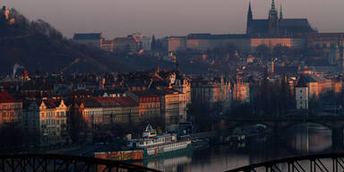 Prag bei Sonnenuntergang