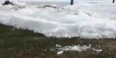Minnesota: Eismassen überrollen Ufer