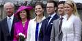 König Carl Gustaf von Schweden, Königin Silvia, Kronprinzessin Victoria, Prinz Daniel, Prinz Carl Philipp und Prinzessin Madeleine