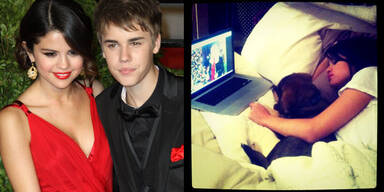 Selena und Justin sind stolze Hunde-Eltern