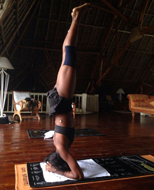 Naomi Campbell ist die Yoga-Queen