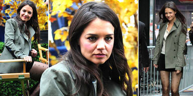 Katie Holmes: ein grauer Hingucker