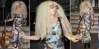 Lady Gaga als Venus von Botticelli in London