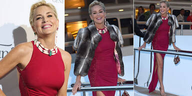 Sharon Stone: umwerfend schön in Cannes