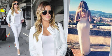 Khloe Kardashian: Ganz in Weiß