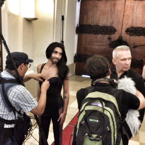 Jean Paul Gaultier besucht Conchita