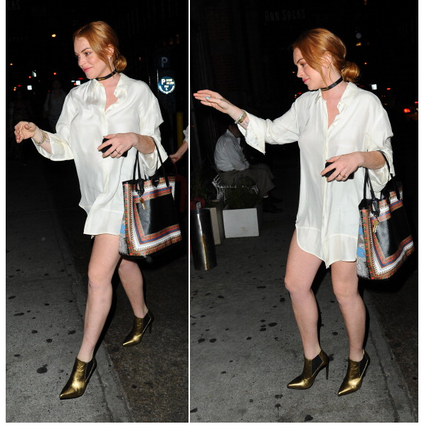 Lindsay Lohan hat da was vergessen