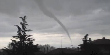 Tornado in der Nähe von Jesolo