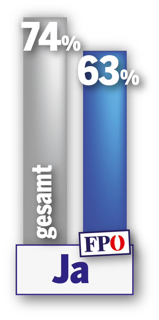 Umfrage: 74 % für Homo-Ehe