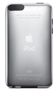 1 Zum Valentinstag - iPod mit Gravur