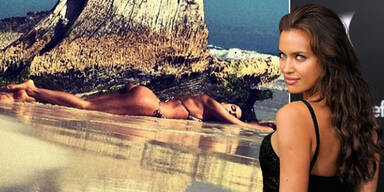 Irina Shayk zeigt sich als sexy Strandnixe
