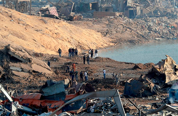 Unfassbare Bilder zeigen Beiruts Ground Zero