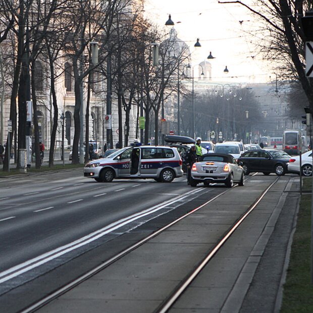 Demo auf der Wiener Ringstraße