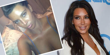 Kim Kardashian und der Selbstbräuner