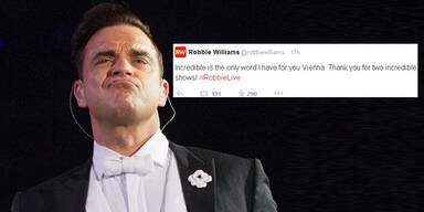 Robbie Williams dankt Wien-Fans