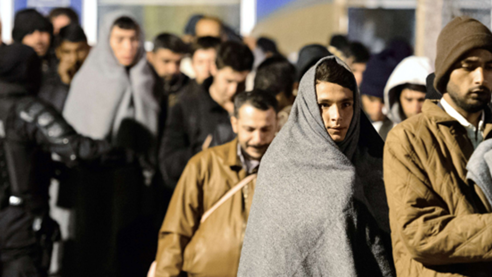  Beschränkung der Flüchtlingsankünfte Illustration 