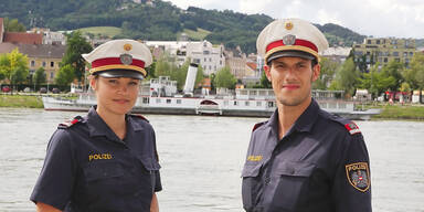 Polizei Donau Rettungseinsatz
