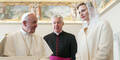 Fürstin Charlène & Albert treffen Papst Franziskus