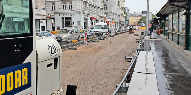 WIen Baustelle Wienzeile