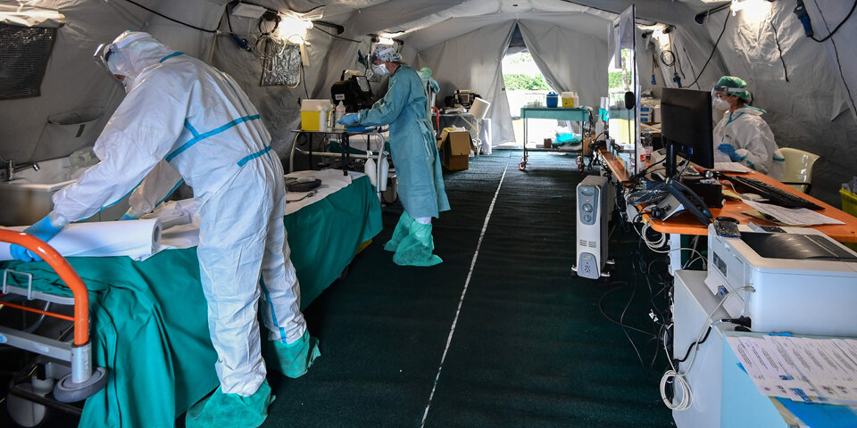 Brescia Quarantänestation Coronavirus Italien