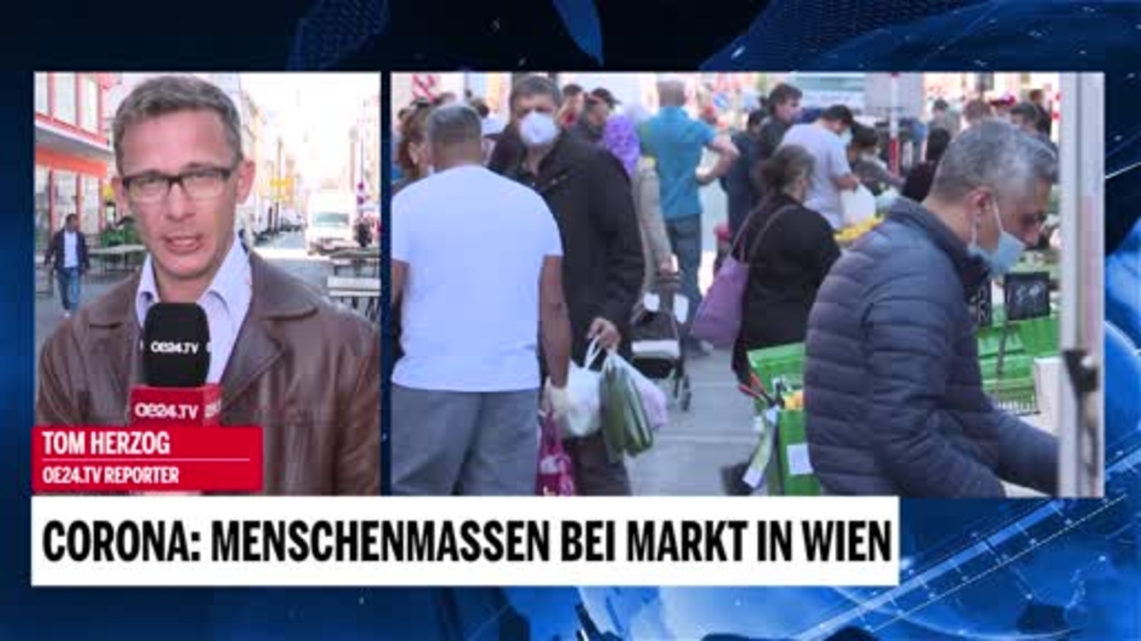 Dichtes Gedränge am ViktorAdlerMarkt oe24.at