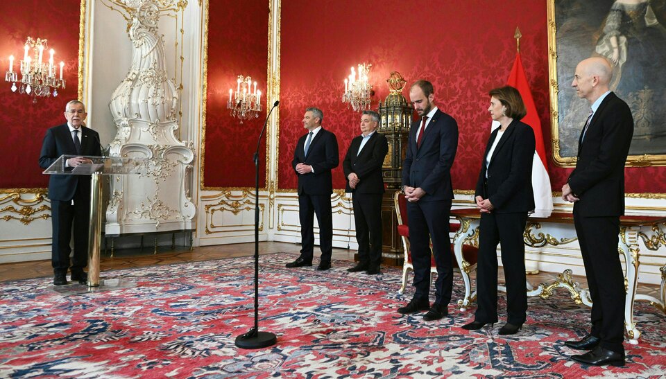 Angelobung Tursky Kocher Kraus-Winkler