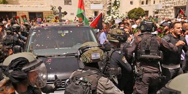 Gewalt bei Beerdigung von Journalistin in Jerusalem