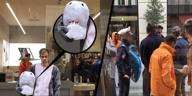 Burka-Chaos: Strafe für Hai-Kostüm