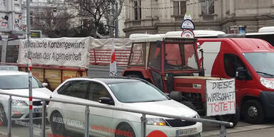 Traktor-Demo legt heute Wiener City lahm