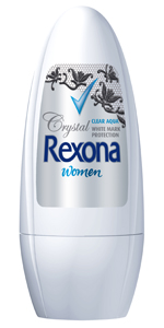 2 Rexona Women Crystal Clear Aqua Roll-On