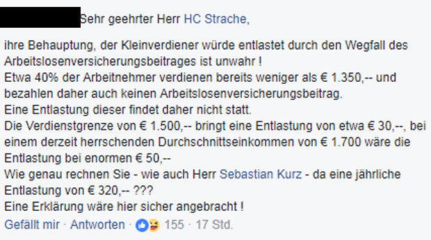 FPÖ erntet Shitstorm auf Facebook