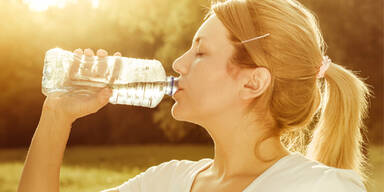 Hitze Sommer Trinken Wasser