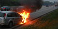 Fahrzeug-Brand auf der Südautobahn
