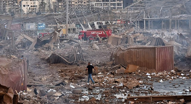 Unfassbare Bilder zeigen Beiruts Ground Zero