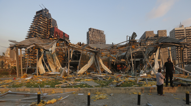 Unfassbare Bilder zeigen Beiruts Ground Zero
