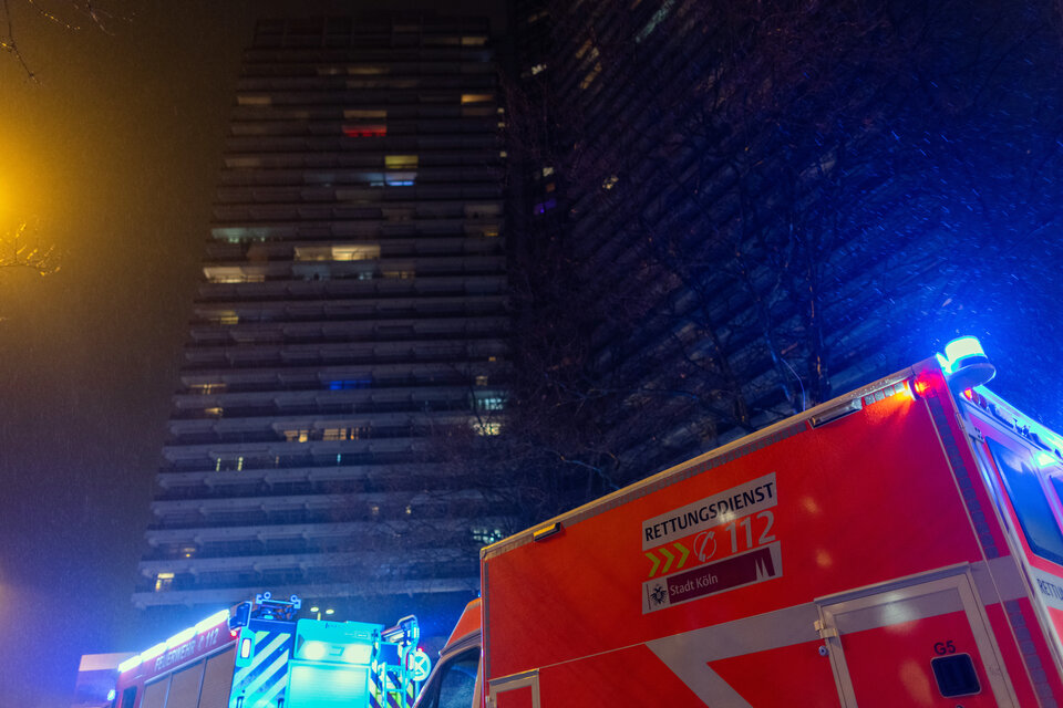 Brand in Uni-Center Köln