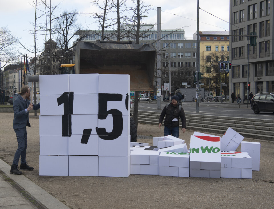Protestaktion von Robin Wood