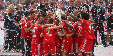 Bayern feiern Bundesliga-Meistertitel