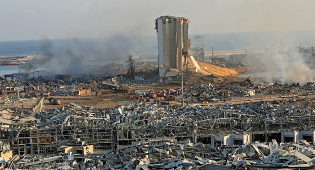 Unfassbare Bilder zeigen Beiruts Ground Zero