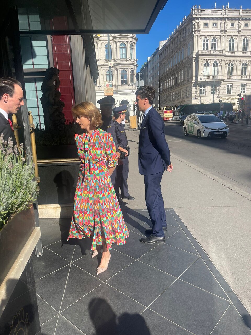 Fürst Albert in Wien angekommen