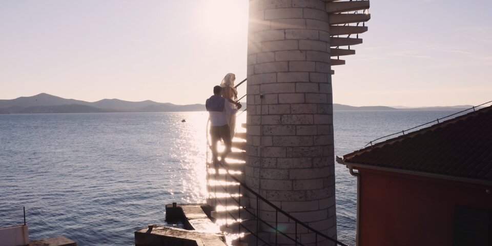 Leuchtturm Treppe