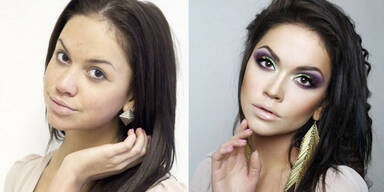 10 Fotos die zeigen wie Make-Up täuscht