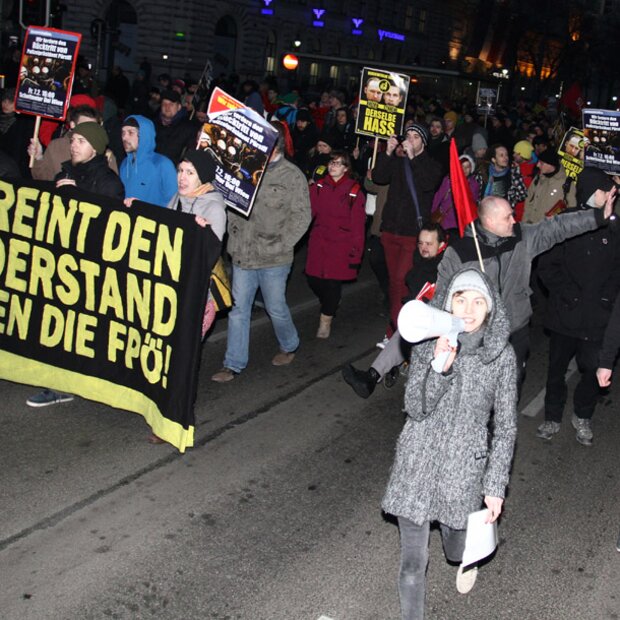 Demo auf der Wiener Ringstraße