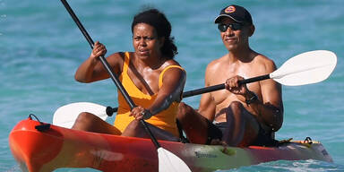 Barack Obama Oben ohne in Hawaii