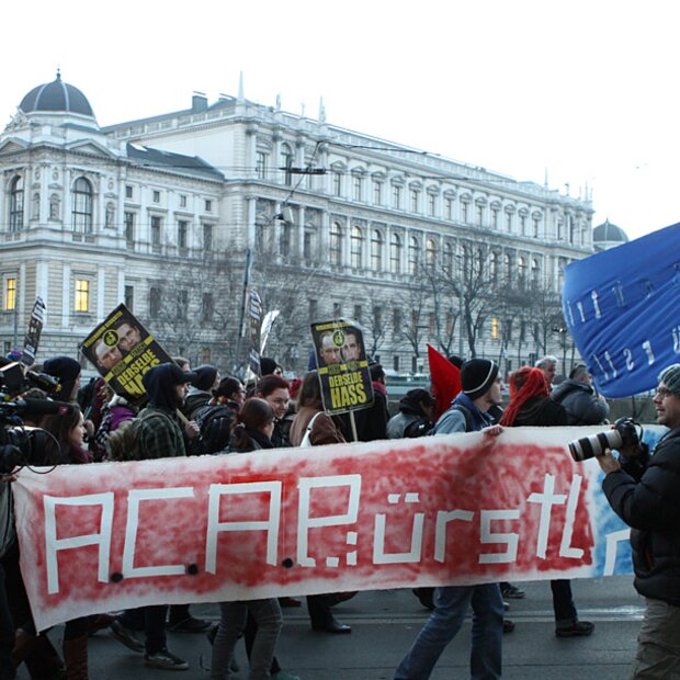 Demo auf der Wiener Ringstraße