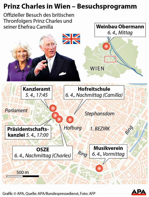 Hier können
Sie Charles & Camilla sehen