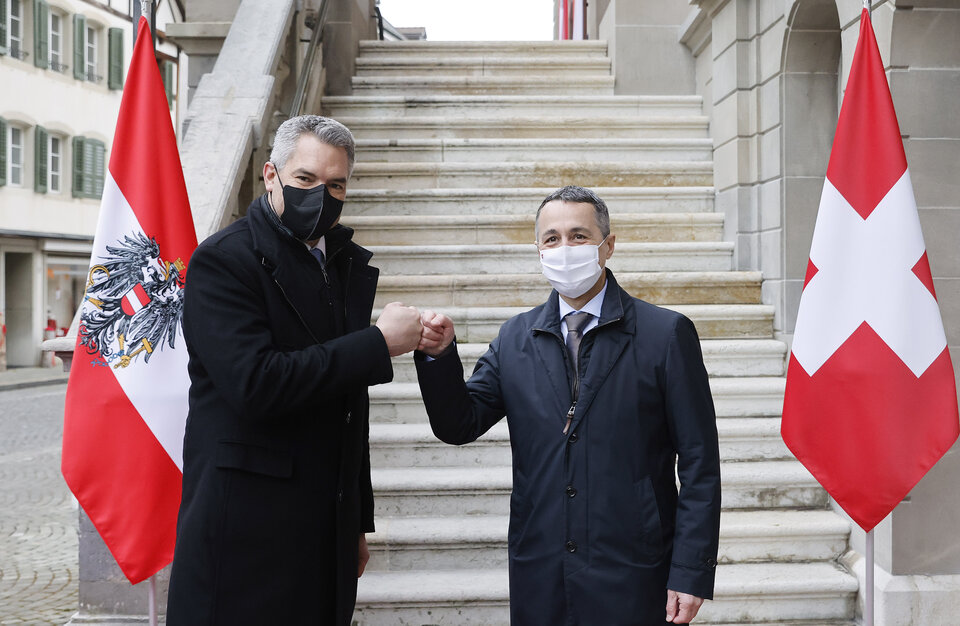 Nehammer zu Besuch in der Schweiz