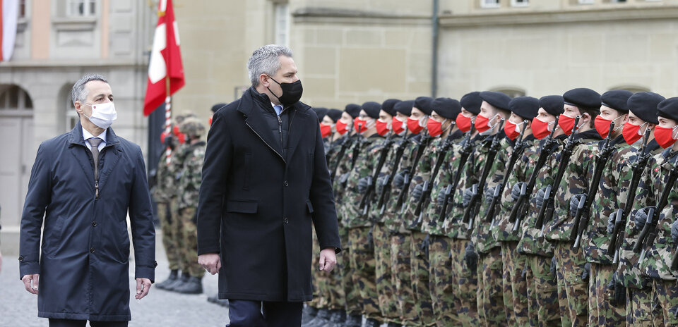 Nehammer zu Besuch in der Schweiz