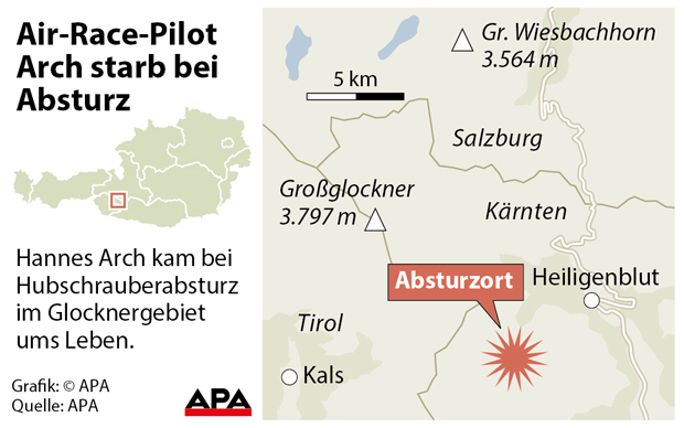 Hier stürzte Hannes Arch in den Tod