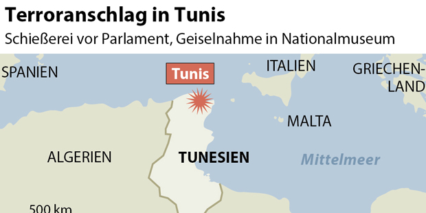 20 Touristen in Tunesien erschossen